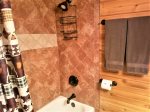 Hall bath tub/shower combo